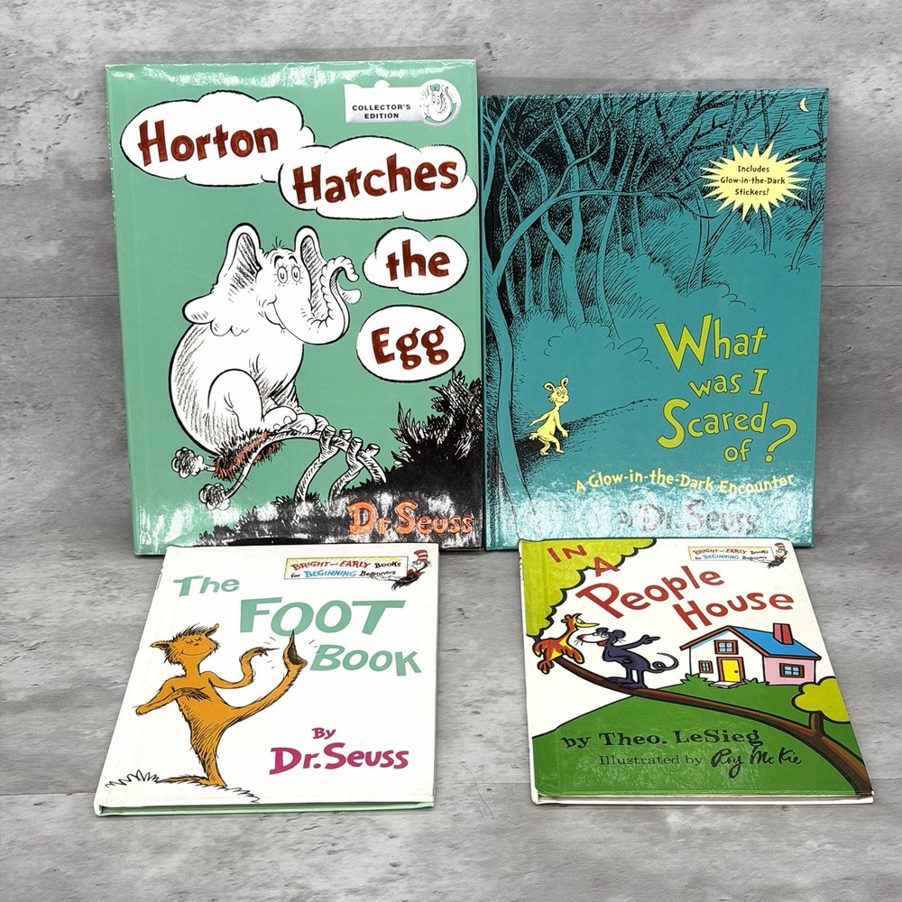 What Was I Scared Of? A Glow-in-the-Dark Encounter New Horton Foot Book Lot Of 4